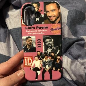 Pink Liam Payne IPhone 16 Case
